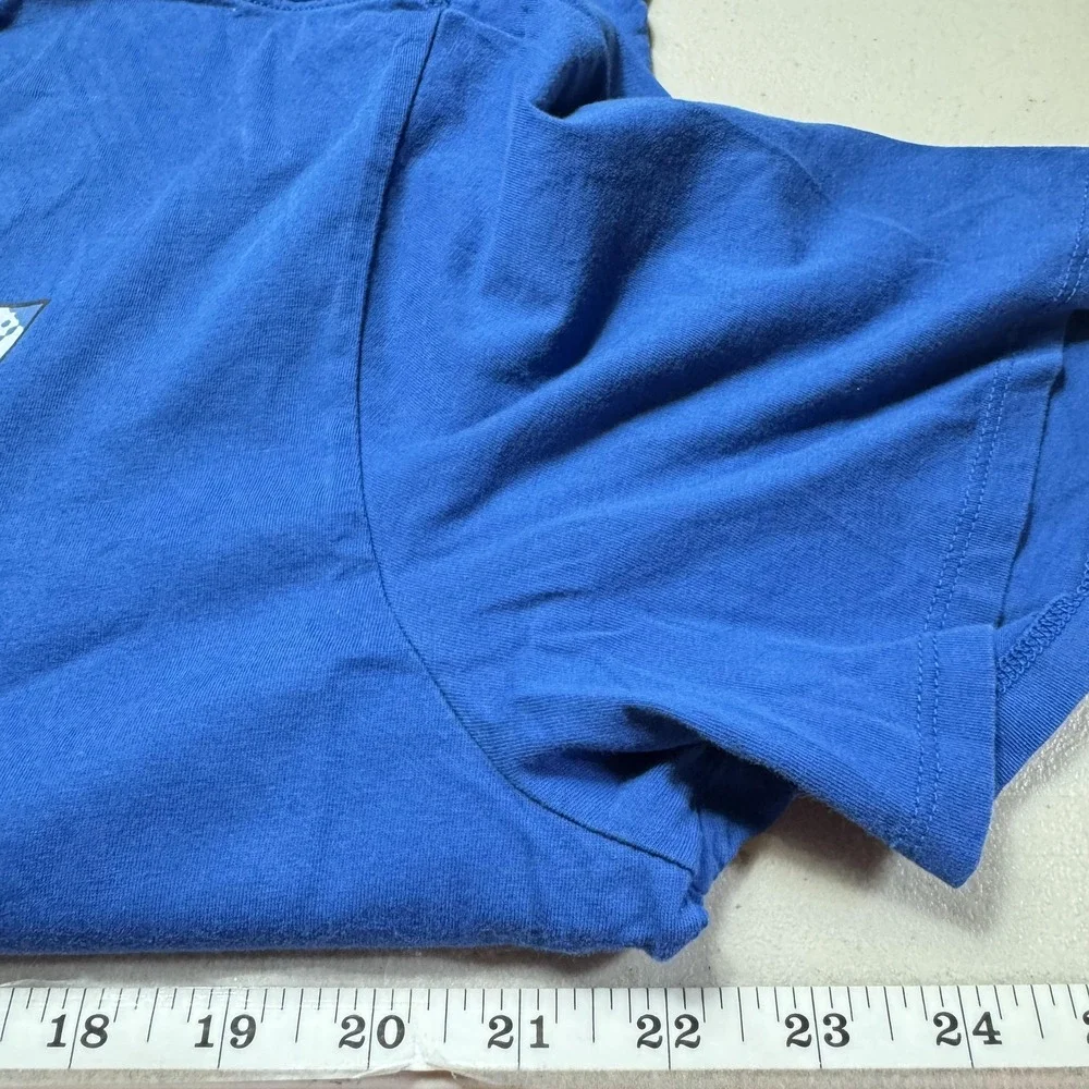 Nike‎ Shirt Mens XL Blue Athletic Cut Tee Dri-Fit Logo Graphic Short Sleeve Top